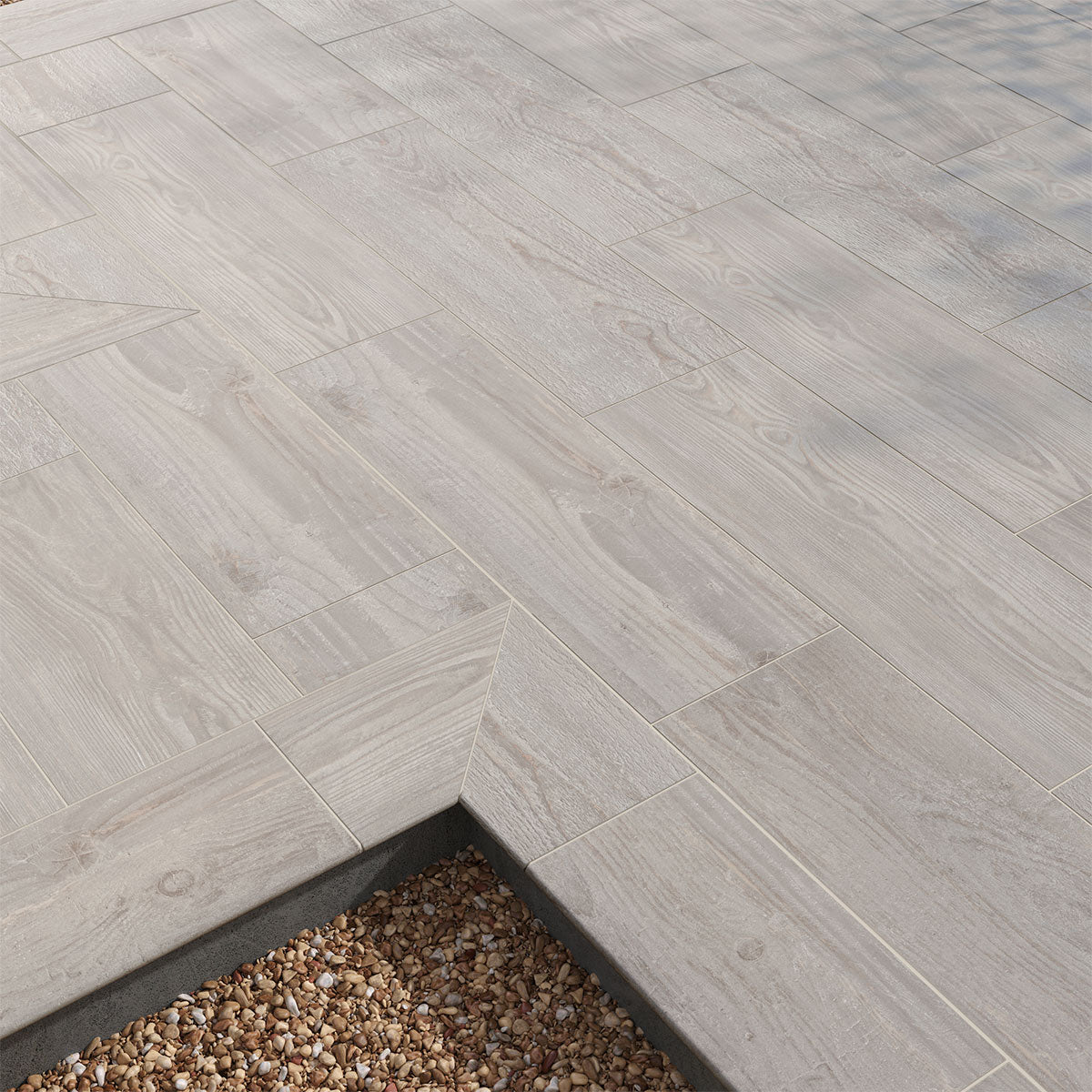 MSI Caldera Grigia Porcelain Paver — surface detail in natural tonality