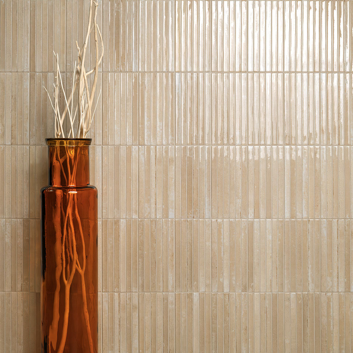 MSI Gems Cappuccino Fluted Tile — surface detail in natural tonality