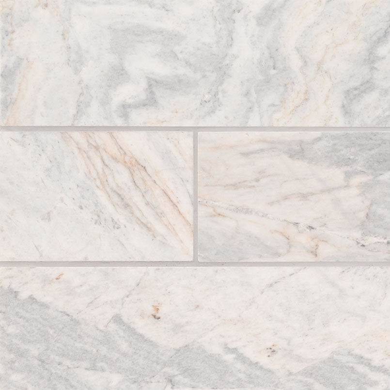 MSI Capri Blue Tile 4x12 — Natural Stone Mosaic in blue tonality