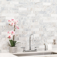 MSI Capri Blue Honed 2x6 Subway Tile — surface detail in blue tonality
