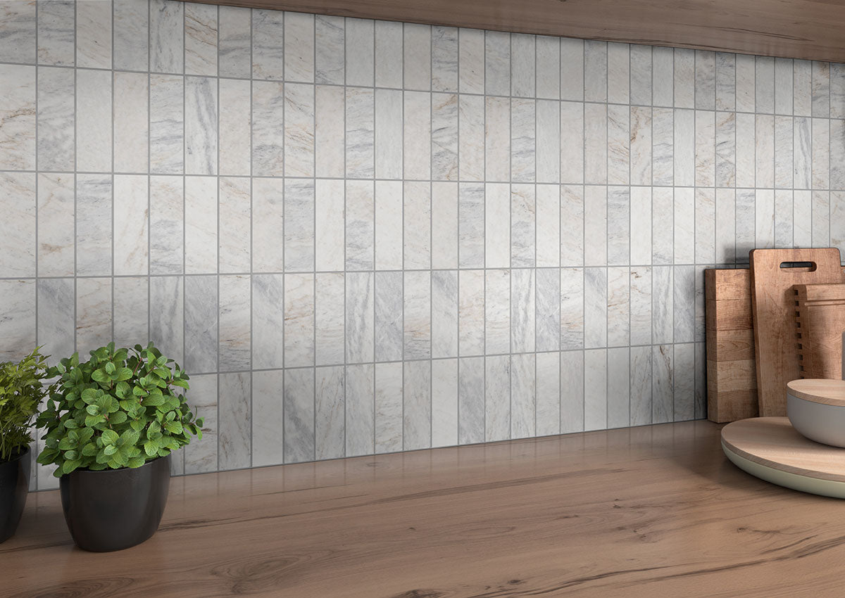 MSI Capri Blue Honed 2x6 Subway Tile — surface detail in blue tonality
