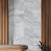 MSI Capri Blue Valentino Fluted 12x24 Honed — surface detail in blue tonality
