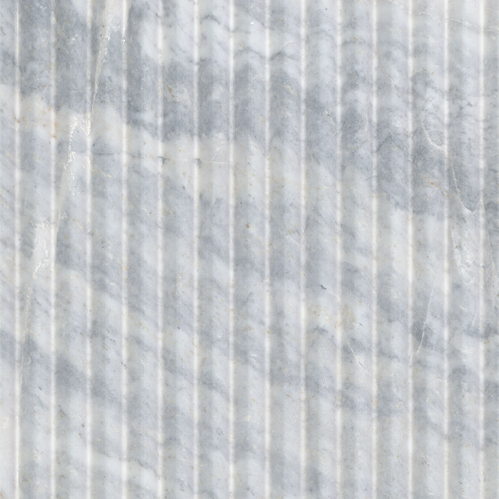 MSI Capri Blue Valentino Fluted 12x24 Honed — Natural Stone Mosaic in blue tonality