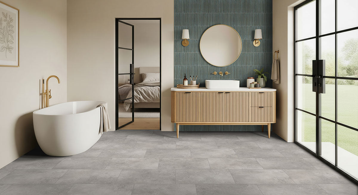 MSI Gems Caraibi Fluted Tile — surface detail in natural tonality