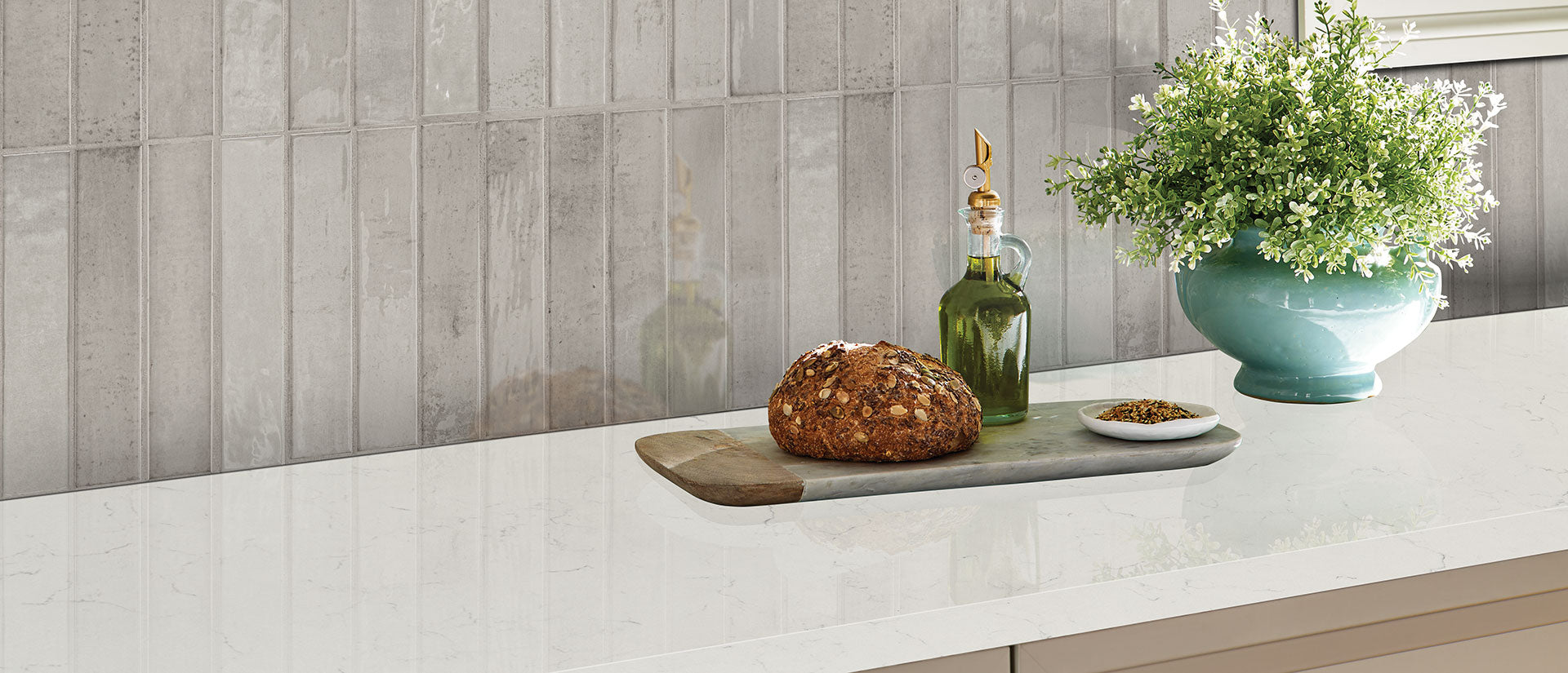MSI Carrara Delphi - Quartz Island Countertop