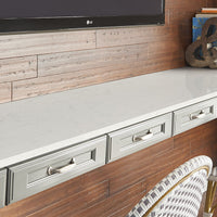 MSI Carrara Delphi Quartz — surface detail in natural tonality