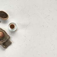 MSI Carrara Delphi Quartz — surface detail in natural tonality