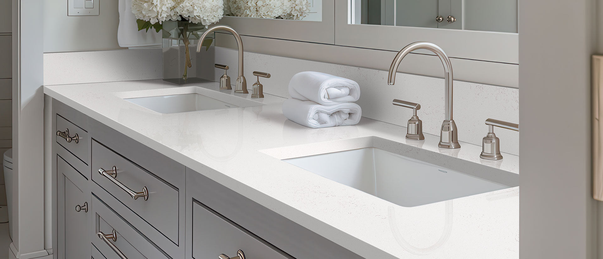 MSI Carrara Marmi - Quartz Island Countertop