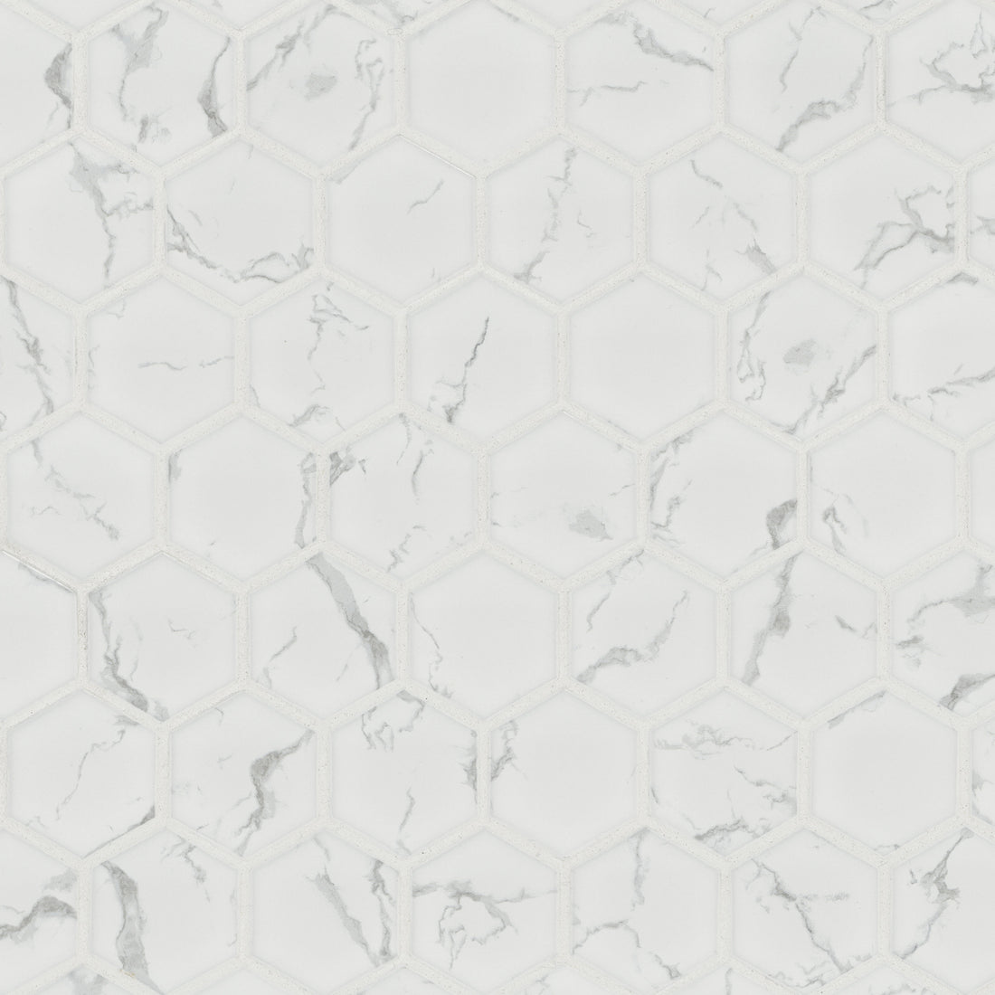 MSI Carrara Matte 2" Hexagon Mosaic Tile