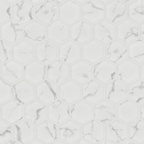 MSI Carrara Matte 2" Hexagon Mosaic Tile