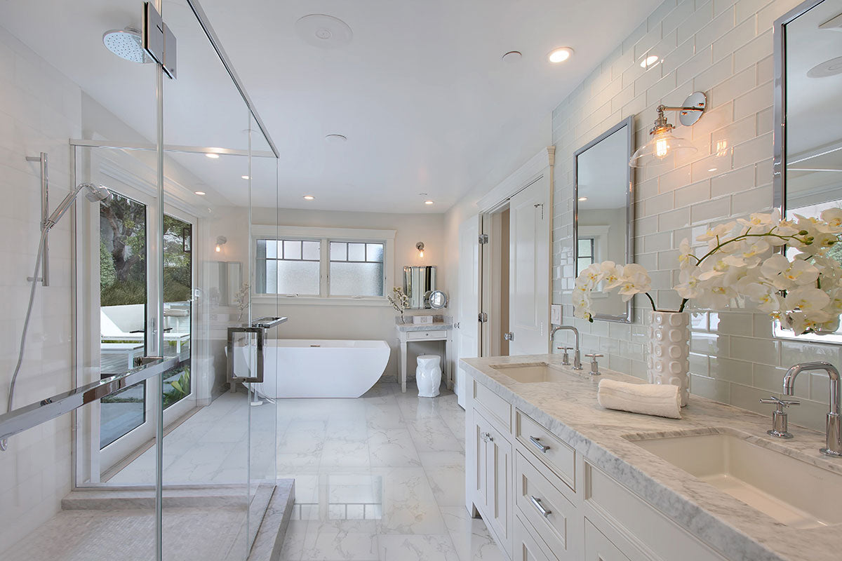 MSI Praia Carrara — surface detail in natural tonality through-bodied porcelain for full-room install