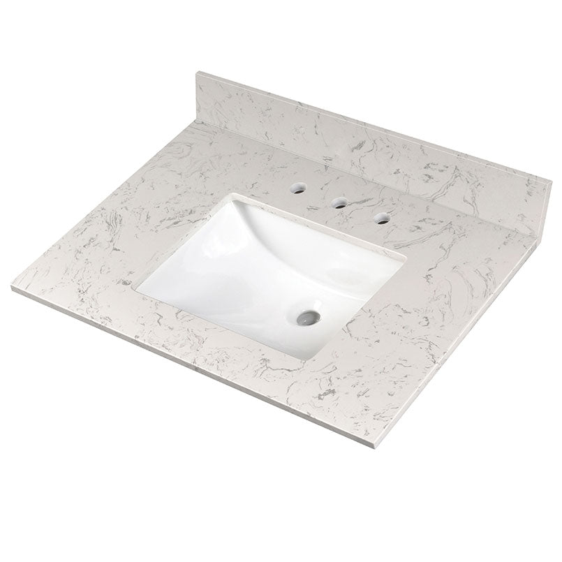 Carrara Sky Vanity Top with Sink