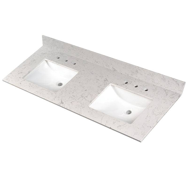 MSI Carrara Sky Vanity Tops — surface detail in natural tonality