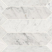 Carrara White Picket Tile Honed