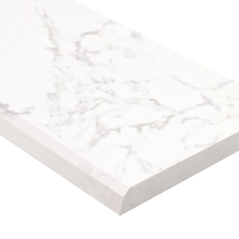 MSI Carrara White 6x73x0.62 Polished Single Beveled Threshold