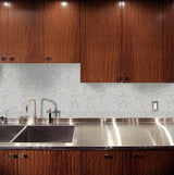 MSI Carrara White Basketweave Tile - Polished