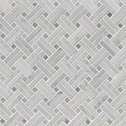 Carrara White Basketweave Tile - Polished
