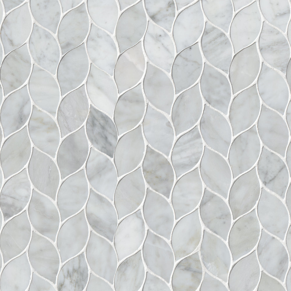 MSI Carrara White Blanco Pattern Tile — Natural Stone Mosaic in white tonality