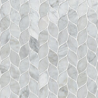MSI Carrara White Blanco Pattern Tile — Natural Stone Mosaic in white tonality