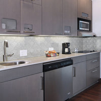 MSI Carrara White Ellipsis Tile — surface detail in white tonality