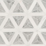 Carrara White Geometric Tile