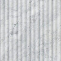 MSI Carrara White Milano Ribbon 12x24 Honed — Natural Stone Mosaic in white tonality