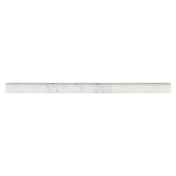 Carrara White Pencil Moulding - Honed