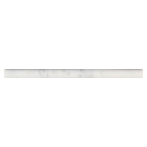 MSI Carrara White Pencil Molding Honed