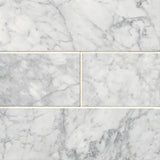 MSI Carrara White Marble Subway Tile 4x12