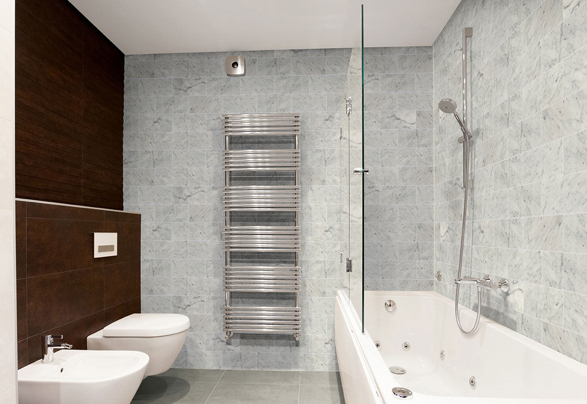 MSI Carrara White Subway Tile 6x12 — surface detail in white tonality