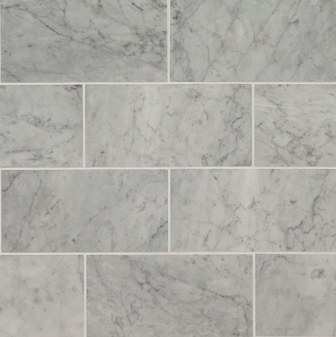 MSI Carrara White Subway Tile 6x12