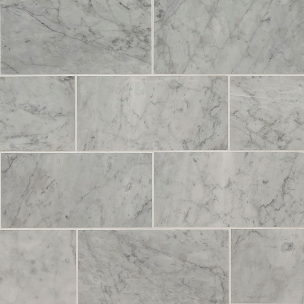 MSI Carrara White Subway Tile 6x12