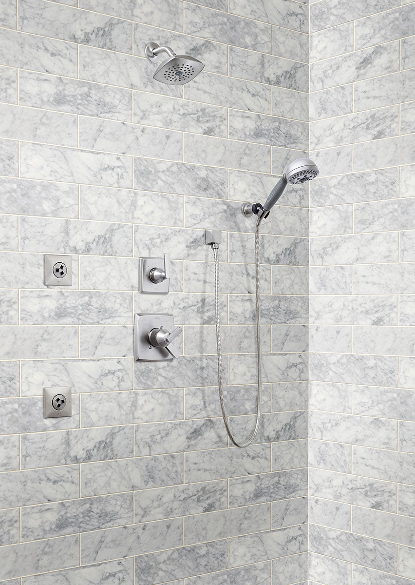 MSI Carrara White Marble Subway Tile 4x12 — surface detail in white tonality