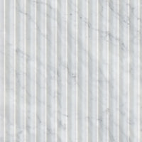 MSI Carrara White Valentino Fluted 12x24 Honed — Natural Stone Mosaic in white tonality