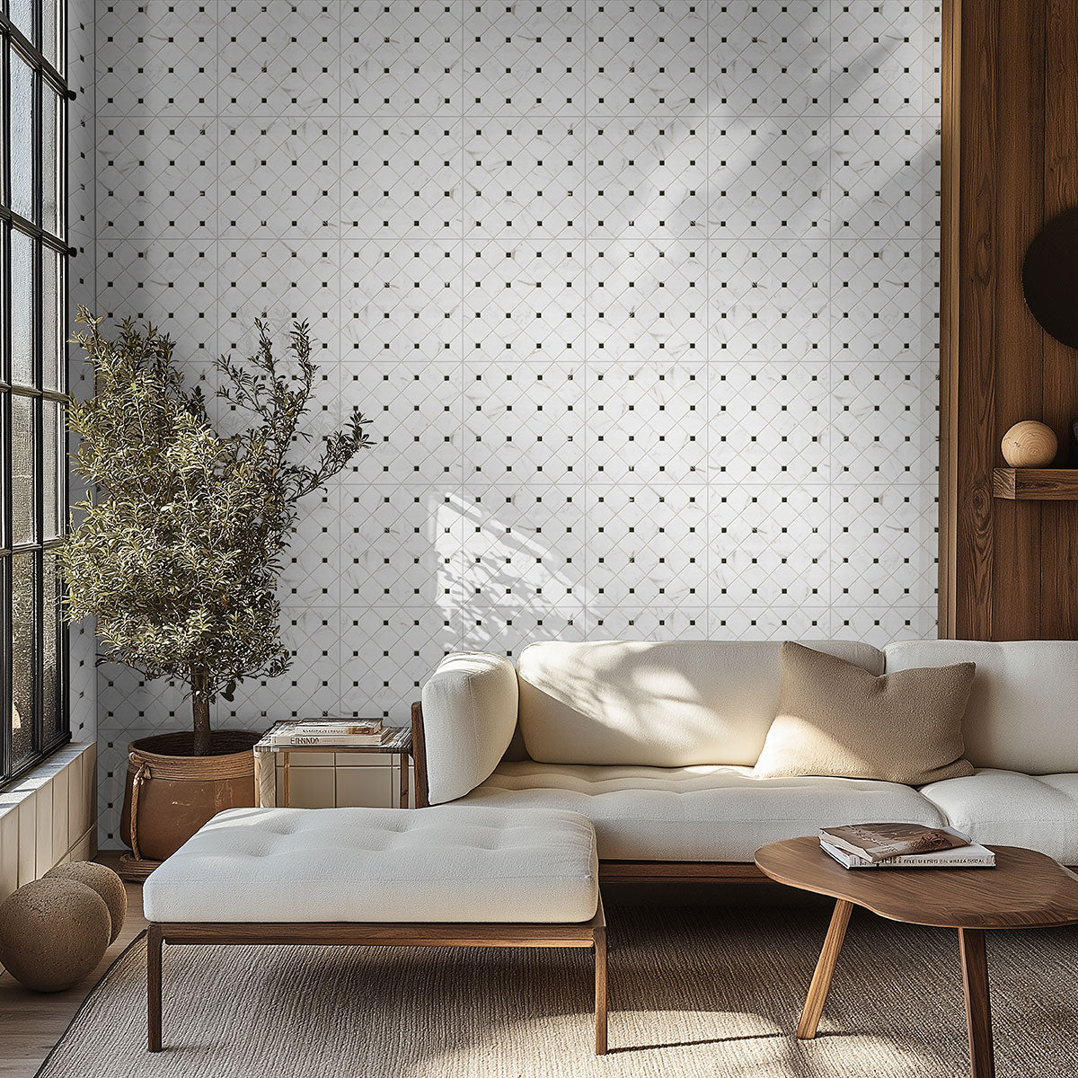 MSI Casa Bianchi 17 x 17 Matte — surface detail in natural tonality