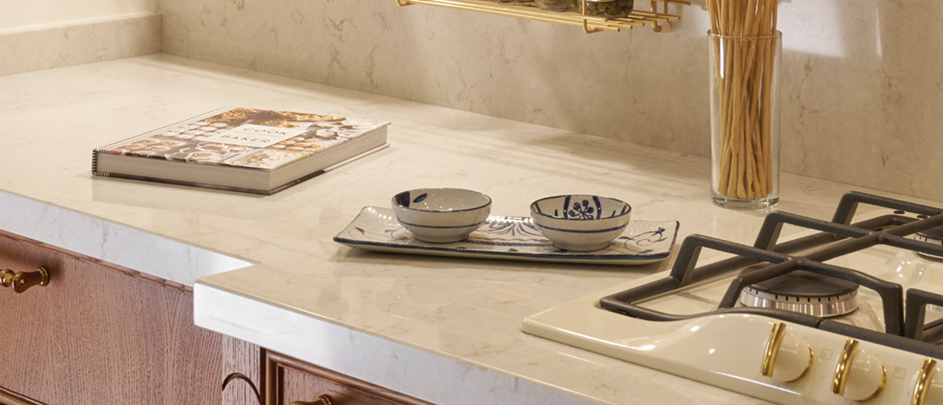 MSI Cashmere Taj - Quartz Island Countertop