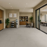 MSI Cementique Silver Porcelain Paver — surface detail in silver tonality
