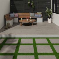 MSI Cementique Silver Porcelain Paver — surface detail in silver tonality