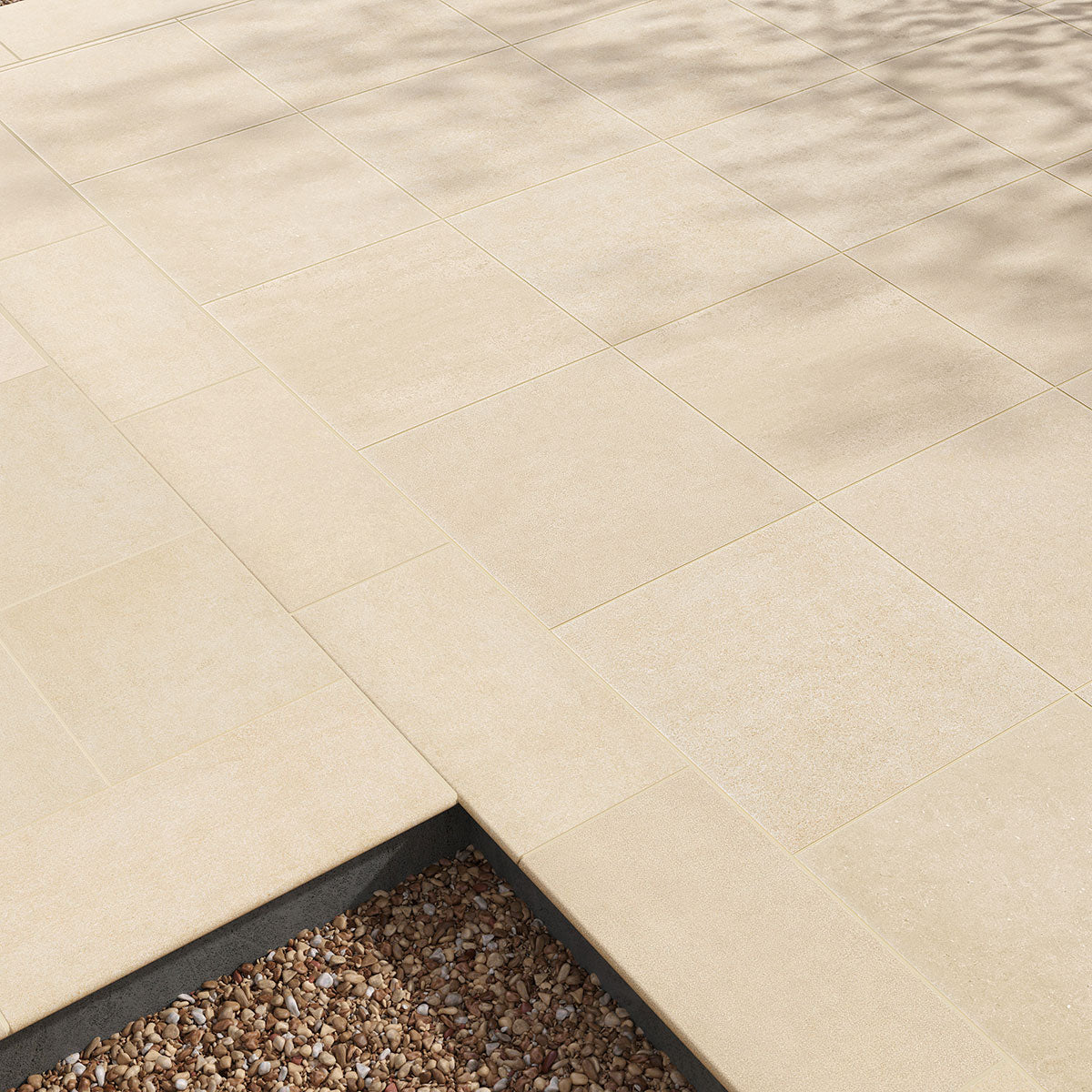 MSI Cementique Talc Porcelain Paver — surface detail in natural tonality