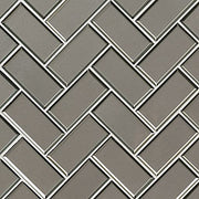 Champagne Bevel Herringbone 8mm