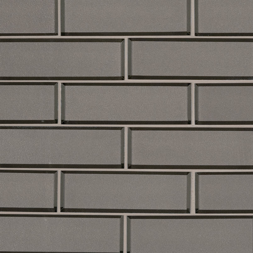 MSI Champagne Bevel Subway Tile 2x6 — Glass Mosaic Tile in champagne tonality