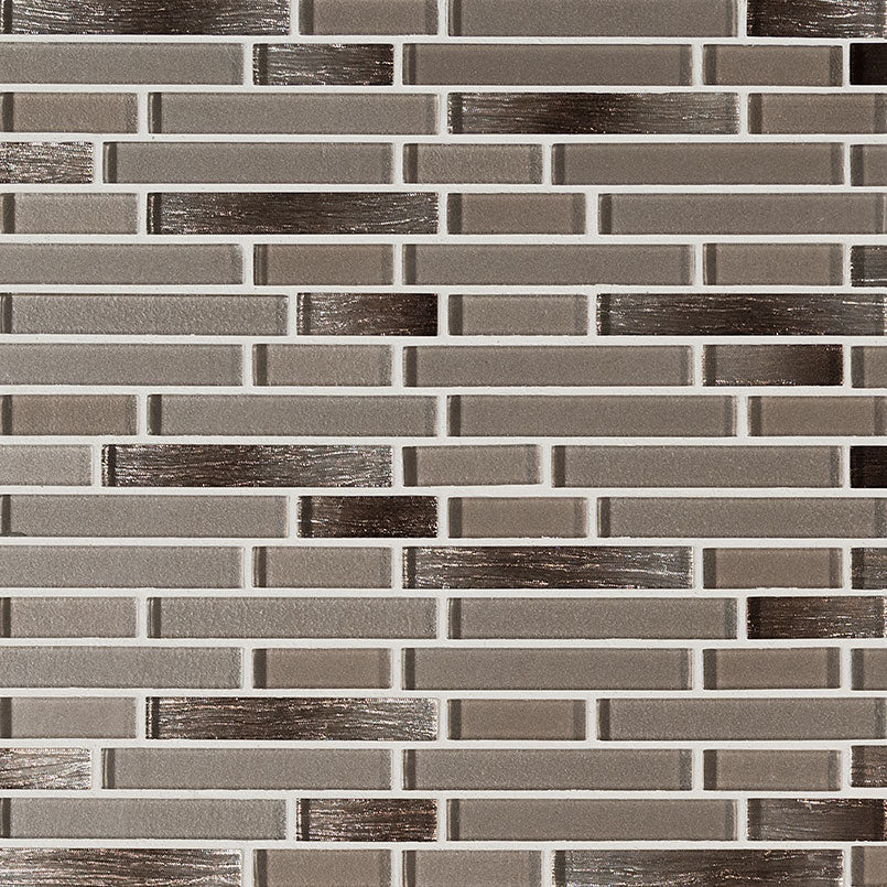 MSI Champagne Blend Interlocking Glass Tile — Glass Mosaic Tile in champagne tonality