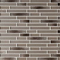 MSI Champagne Blend Interlocking Glass Tile — Glass Mosaic Tile in champagne tonality