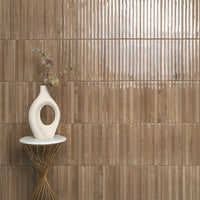 MSI Gems Chocolate Fluted Tile — surface detail in natural tonality