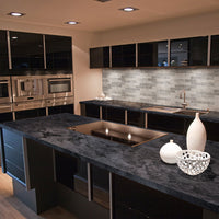 MSI Cirrus Gray Quartzite — surface detail in gray tonality factory-finished eased edge ready for install