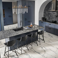 MSI Cirrus Gray Quartzite — surface detail in gray tonality factory-finished eased edge ready for install