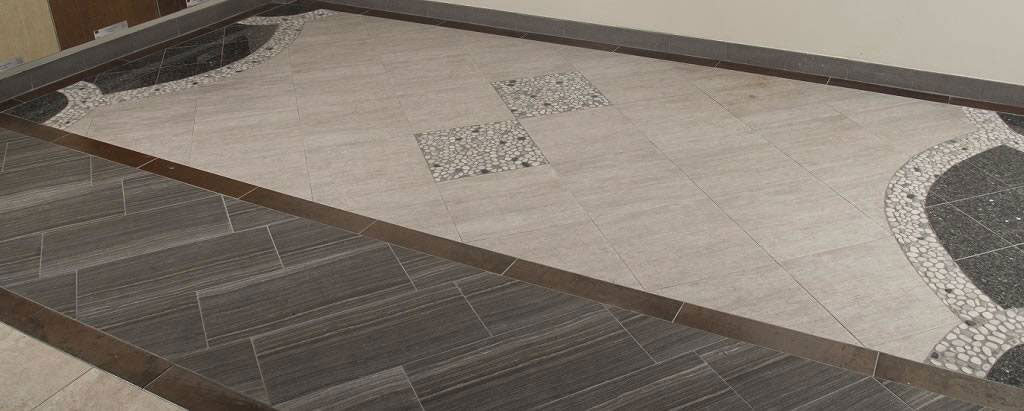 MSI Black and White Pebbles Mosaic — surface detail in white tonality