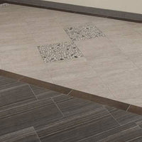 MSI Black and White Pebbles Mosaic — surface detail in white tonality