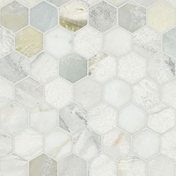 Cloudland 2" Hexagon Polished Tile