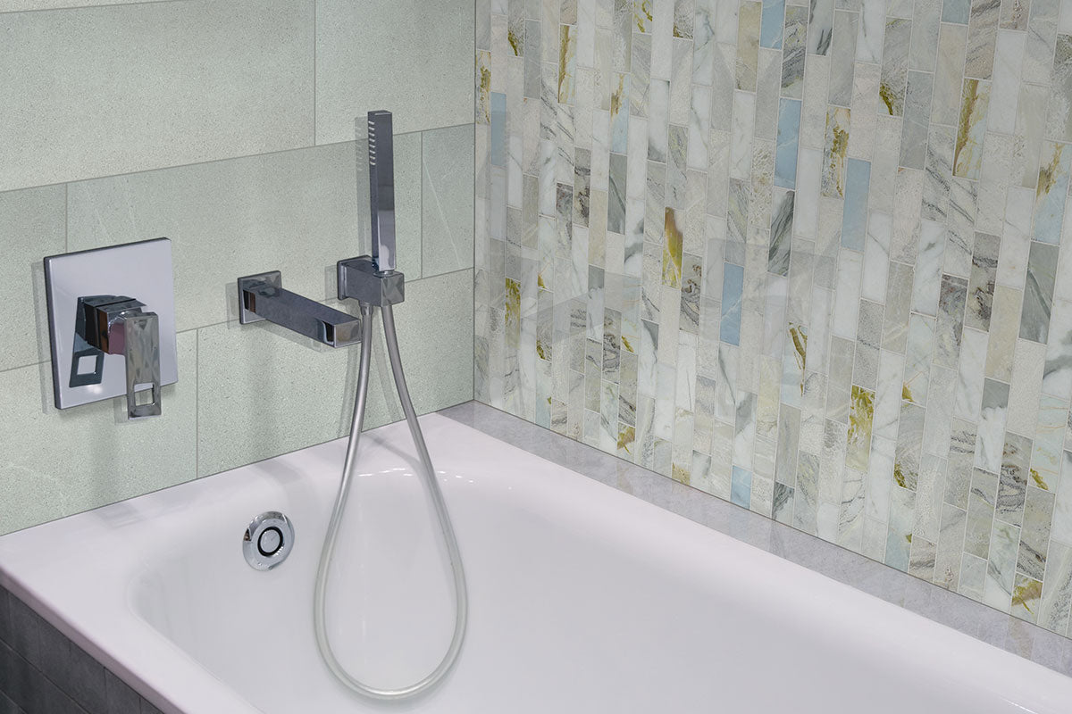 MSI Cloudland 2x6 Polished Subway Tile — room scene